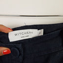 Second-Hand - Witchery Navy Linen Straight Leg Pants Size 12 - SwapUp