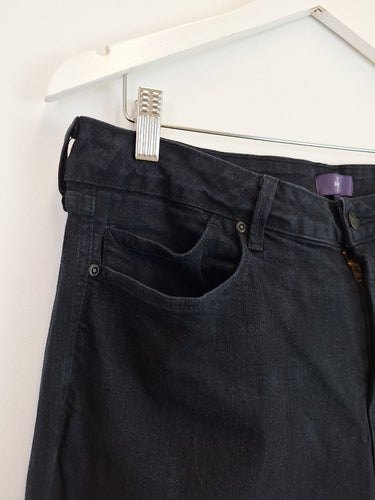 Second-Hand - NYDJ Dark Wash Mini Boot Jeans Size 16 - SwapUp