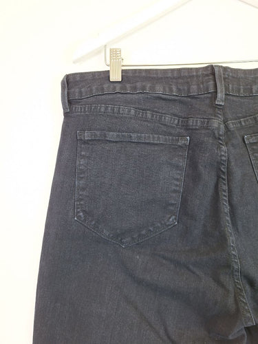 Second-Hand - NYDJ Dark Wash Mini Boot Jeans Size 16 - SwapUp