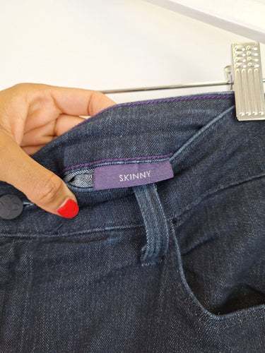 Second-Hand - NYDJ Dark Wash Skinny Jeans Size 16 - SwapUp