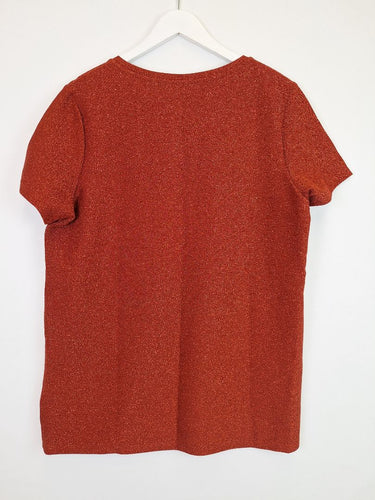 Second-Hand - Scotch & Soda Maison Stargazer Lurex Glitter T-shirt Size XL - SwapUp