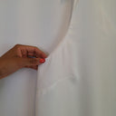 Second-Hand - Perri Cutten White Layered V Neck Tank Top Size L - SwapUp
