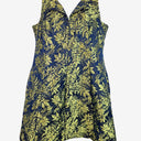 Second-Hand - Digbys Navy Botanical Print Sleeveless Mini Dress Size 18 - SwapUp