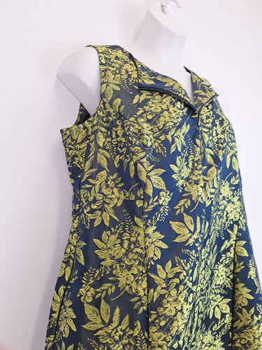 Second-Hand - Digbys Navy Botanical Print Sleeveless Mini Dress Size 18 - SwapUp