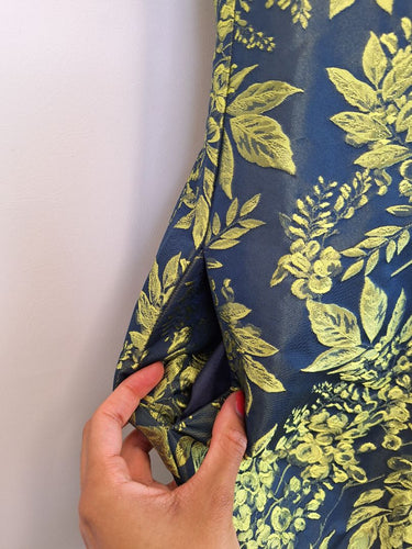 Second-Hand - Digbys Navy Botanical Print Sleeveless Mini Dress Size 18 - SwapUp