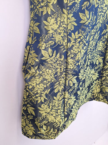 Second-Hand - Digbys Navy Botanical Print Sleeveless Mini Dress Size 18 - SwapUp