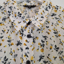 Second-Hand - Cue Sweet Yellow Roses Shirt Size 8 - SwapUp