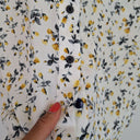Second-Hand - Cue Sweet Yellow Roses Shirt Size 8 - SwapUp