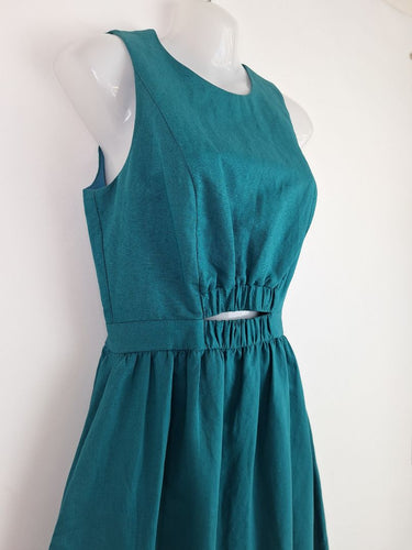 Second-Hand - Cue Teal Cinched Formal Dress Size 8 - SwapUp