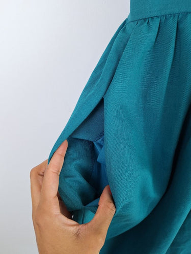 Second-Hand - Cue Teal Cinched Formal Dress Size 8 - SwapUp
