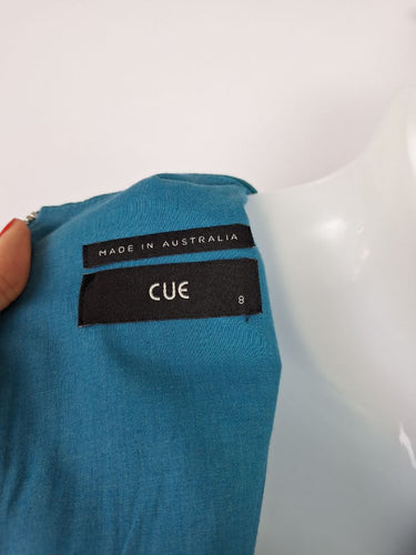 Second-Hand - Cue Teal Cinched Formal Dress Size 8 - SwapUp