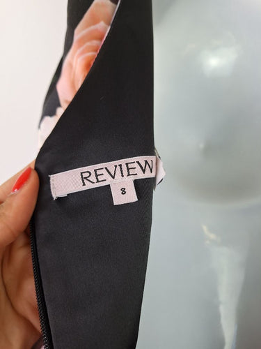 Second-Hand - Review Elegant Pleat Rose Dress Size 8 - SwapUp