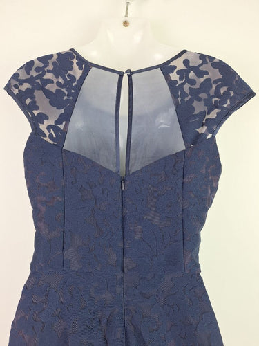 Second-Hand - Review Indigo Jacquard Formal Dress Size 8 - SwapUp
