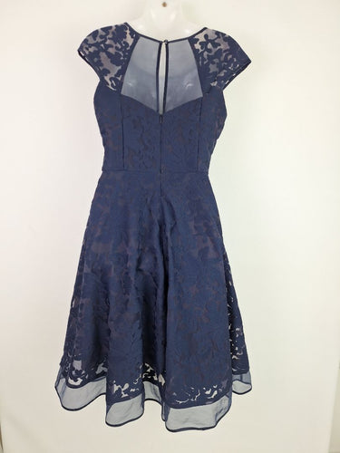 Second-Hand - Review Indigo Jacquard Formal Dress Size 8 - SwapUp