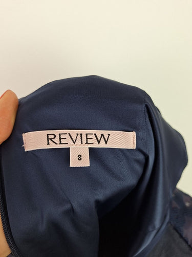 Second-Hand - Review Indigo Jacquard Formal Dress Size 8 - SwapUp
