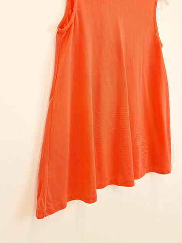Second-Hand - Country Road Coral Ruffle Back Tank Top Size M - SwapUp
