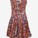 Second-Hand - Dangerfield Muted Purple Flower Tie Back Dress Size 12 - SwapUp