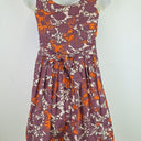 Second-Hand - Dangerfield Muted Purple Flower Tie Back Dress Size 12 - SwapUp