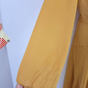 Second-Hand - Atmos & Here Honeysuckle Textured Satin Wrap Dress Size 14 - SwapUp