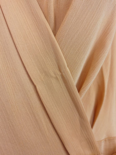 Second-Hand - Atmos & Here Honeysuckle Textured Satin Wrap Dress Size 14 - SwapUp