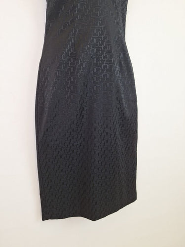 Second-Hand - Fiorelli Vintage Fitted Black Halter Dress Size 6 - SwapUp