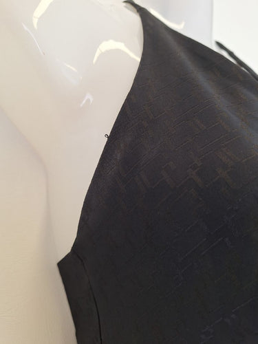 Second-Hand - Fiorelli Vintage Fitted Black Halter Dress Size 6 - SwapUp