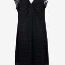 Second-Hand - Silhouette V Neck Lace Edge Dress Size 18 - SwapUp