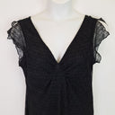 Second-Hand - Silhouette V Neck Lace Edge Dress Size 18 - SwapUp