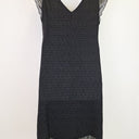 Second-Hand - Silhouette V Neck Lace Edge Dress Size 18 - SwapUp