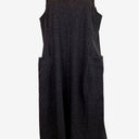Second-Hand - Foil Charcoal Boxy Midi Dress Size 14 - SwapUp