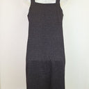 Second-Hand - Foil Charcoal Boxy Midi Dress Size 14 - SwapUp