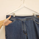 Second-Hand - Assorted Brands Mid Blue Button Waist Ankle Jeans Size 20 - SwapUp