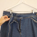 Second-Hand - Assorted Brands Mid Blue Button Waist Ankle Jeans Size 20 - SwapUp