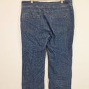 Second-Hand - Assorted Brands Mid Blue Button Waist Ankle Jeans Size 20 - SwapUp