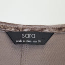 Second-Hand - Sara Mauve Crushed Velvet Witchy Luxe Top Size 16 - SwapUp