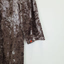 Second-Hand - Sara Mauve Crushed Velvet Witchy Luxe Top Size 16 - SwapUp