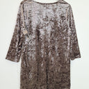Second-Hand - Sara Mauve Crushed Velvet Witchy Luxe Top Size 16 - SwapUp