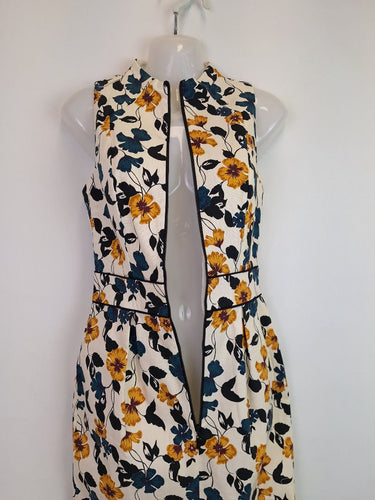 Second-Hand - Cue Mock Neck Front Zip Midi Dress Size 6 - SwapUp