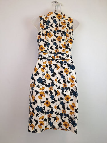 Second-Hand - Cue Mock Neck Front Zip Midi Dress Size 6 - SwapUp