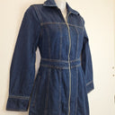 Second-Hand - Witchery Dark Wash Denim Mini Dress Size 4 - SwapUp