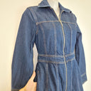 Second-Hand - Witchery Dark Wash Denim Mini Dress Size 4 - SwapUp