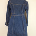 Second-Hand - Witchery Dark Wash Denim Mini Dress Size 4 - SwapUp