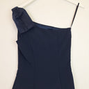 Second-Hand - Review Navy Ribbon One Shoulder Top Size 6 - SwapUp