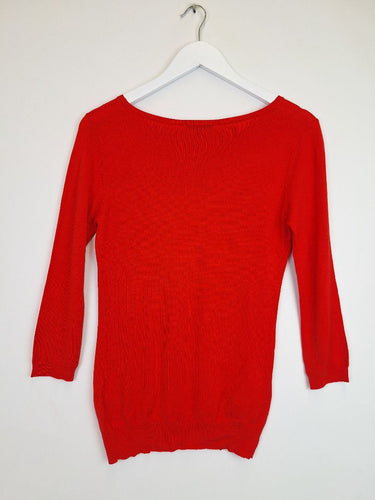 Second-Hand - Cue Fire Orange Relaxed Top Size S - SwapUp
