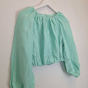 Second-Hand - Country Road Sea Foam Cropped Ruche Top Size 4 - SwapUp