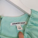 Second-Hand - Country Road Sea Foam Cropped Ruche Top Size 4 - SwapUp