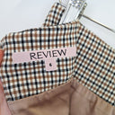 Second-Hand - Review Classic Check Pleat Mini Skirt Size 6 - SwapUp