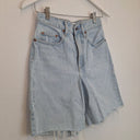 Second-Hand - Nobody Denim Light Wash High Rise Shorts Size 6 - SwapUp