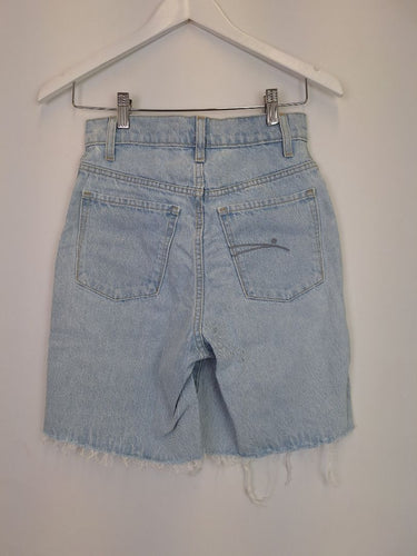 Second-Hand - Nobody Denim Light Wash High Rise Shorts Size 6 - SwapUp