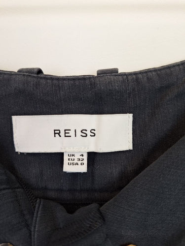 Second-Hand - Reiss Navy Stonewash Elevated Shorts Size 4 - SwapUp